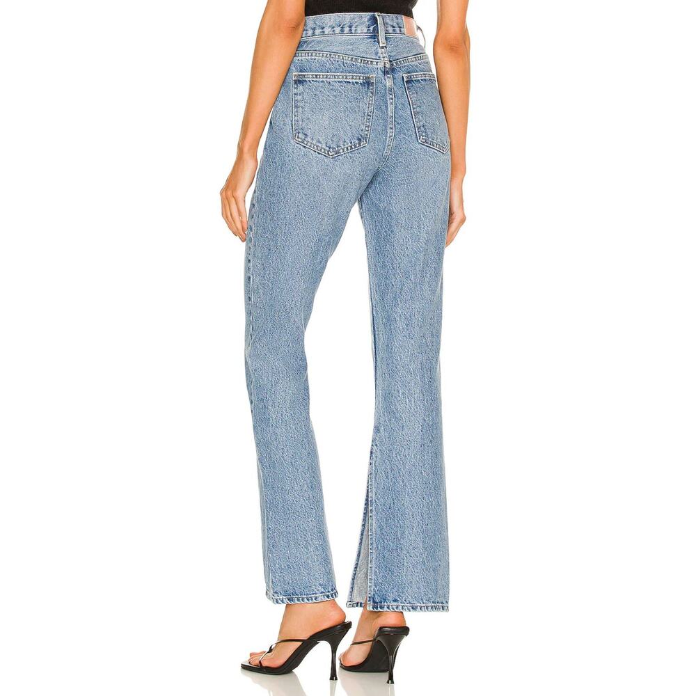 Pistola Alexa High Rise Slim Flare‎ With Slit Jeans US 29 Blue Denim Split Hem - Picture 2 of 10